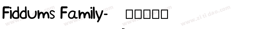 Fiddums Family字体转换